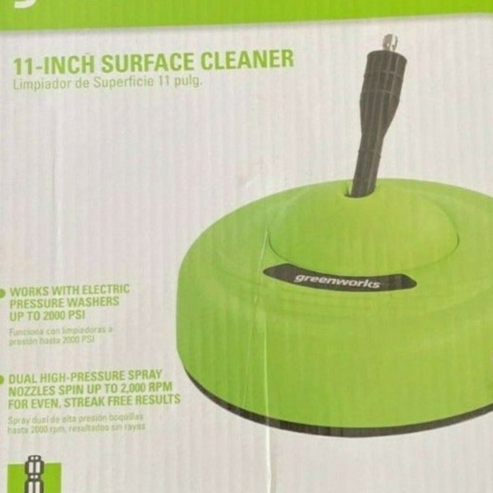 NEW- Greenworks 11- inch Universal Pressure Surface Cleaner 30012